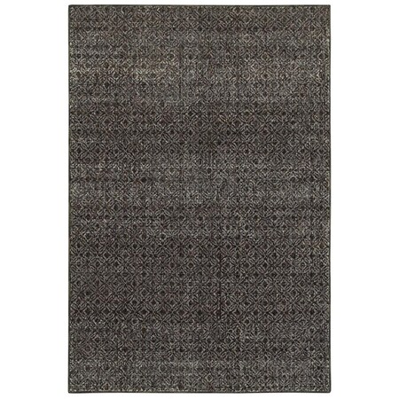 Oriental Weavers 2 X 8 Ft.3 In. Atlas Casual Area Rug, Black A8048Q067253ST